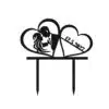 Gepersonaliseerde taarttopper two hearts & wedding date bij cake, bake & love 2 Gepersonaliseerde taarttopper two hearts & wedding date bij cake, bake & love 1