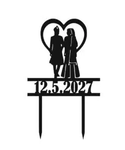 Gepersonaliseerde Taarttopper Hindu Wedding