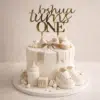 Gepersonaliseerde taarttopper turns one bij cake, bake & love 2 Gepersonaliseerde taarttopper turns one bij cake, bake & love 1