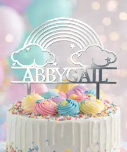 Gepersonaliseerde taarttopper regenboog bij cake, bake & love 9 Gepersonaliseerde taarttopper regenboog bij cake, bake & love 8