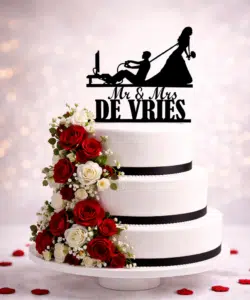 Gepersonaliseerde taarttopper gamer groom bij cake, bake & love 8