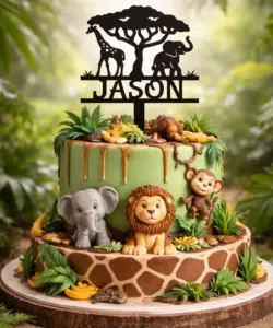 Gepersonaliseerde taarttopper jungle bij cake, bake & love 9 Gepersonaliseerde taarttopper jungle bij cake, bake & love 8