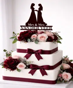 Gepersonaliseerde taarttopper mrs & mrs bij cake, bake & love 7