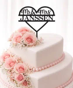 Gepersonaliseerde taarttopper heart mr & mrs bij cake, bake & love 8 Gepersonaliseerde taarttopper heart mr & mrs bij cake, bake & love 7