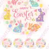 Eetbare taartprint happy easter pastel bunny's - 18 cm rond rond + 8 cupcake rondjes bij cake, bake & love 4 Eetbare taartprint happy easter pastel bunny's - 18 cm rond rond + 8 cupcake rondjes bij cake, bake & love 3