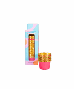Azucren Mini Party Cups Rood/Goud pk/50