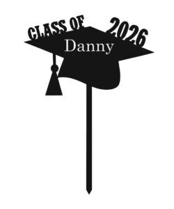 Gepersonaliseerde Taarttopper Geslaagd - Class of 2026