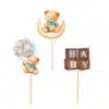 Cupcake prikkers baby & bear blue pk/12 bij cake, bake & love 4 Cupcake prikkers baby & bear blue pk/12 bij cake, bake & love 3