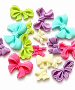 Silconen mal mini strikjes bij cake, bake & love 5