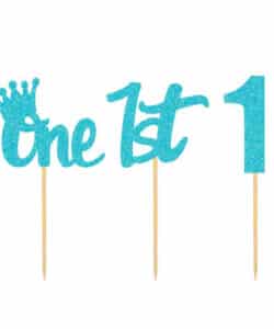 Cupcake Prikkers First Birthday Boy pk/12