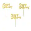 Cupcake prikkers happy birthday glitter gold pk/24 bij cake, bake & love 2 Cupcake prikkers happy birthday glitter gold pk/24 bij cake, bake & love 1