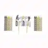 Kaarsjes happy birthday glitz black pk/13 bij cake, bake & love 2 Kaarsjes happy birthday glitz black pk/13 bij cake, bake & love 1