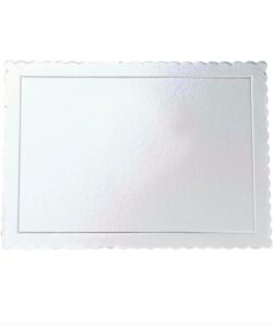 Azucren Gekarteld Board Rechthoek Zilver 30 x 40 cm