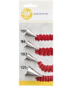 Wilton Decorating Tip Ruffles #86, #100, #102, #125 set/4