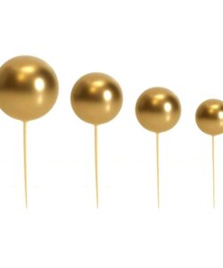 Cake Bubbles Goud Glans set 20