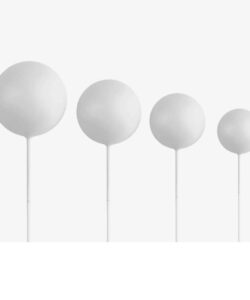 Cake Bubbles Wit Glans set 20