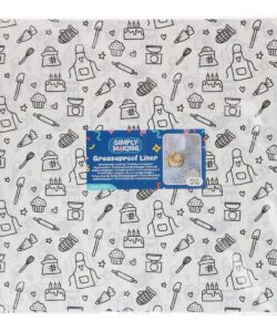 Simply Making Bento Box Liner Baking Fun 25x25 cm pk/50