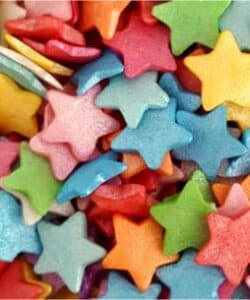 Sprinkley Sprinkles - Large Colourfull Stars 80 gram