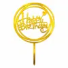 Happy birthday round topper goud acryl extra dun bij cake, bake & love 4 Happy birthday round topper goud acryl extra dun bij cake, bake & love 3