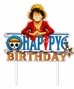 One Piece Caketopper Happy Birthday