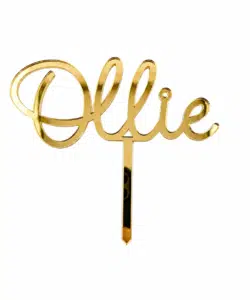 Gepersonaliseerde taarttopper een naam, woord of cijfers bij cake, bake & love 15