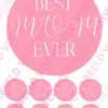 Eetbare taartprint best mom ever - 18 cm rond rond + 8 cupcake rondjes bij cake, bake & love 2 Eetbare taartprint best mom ever - 18 cm rond rond + 8 cupcake rondjes bij cake, bake & love 1