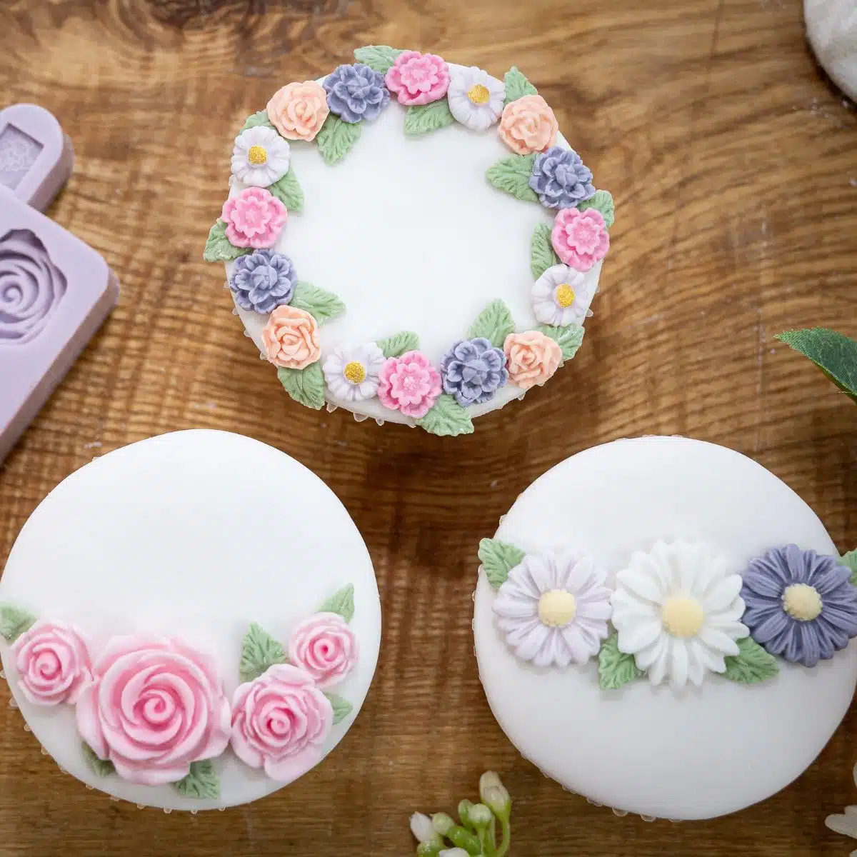 Karen davies siliconen mal – miniature flowers - afbeelding 3