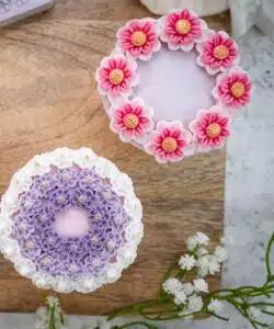 Karen davies siliconen mal – miniature flowers borders - afbeelding 3