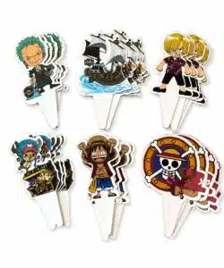 One Piece Cupcake Prikkers pk/24