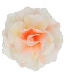 FunCakes Eetbare Papieren Bloemen Deluxe Roos Pastella Geel/Oranje Ombre Large pk/1
