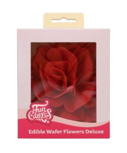 Funcakes eetbare papieren bloemen deluxe roos pastella rood large pk/1 bij cake, bake & love 10 Funcakes eetbare papieren bloemen deluxe roos pastella rood large pk/1 bij cake, bake & love 9