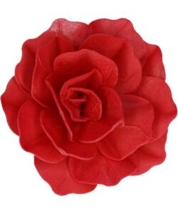 FunCakes Eetbare Papieren Bloemen Deluxe Roos Pastella Rood Large pk/1