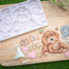 Karen davies siliconen mal – cockapoo bij cake, bake & love 2 Karen davies siliconen mal – cockapoo bij cake, bake & love 1