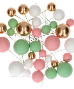 Alternative view of Simply Making Decorative Ball Set Pastel Pink, Green & Gold pk/32