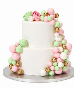 Simply making decorative ball set pastel pink, green & gold pk/32 bij cake, bake & love 8