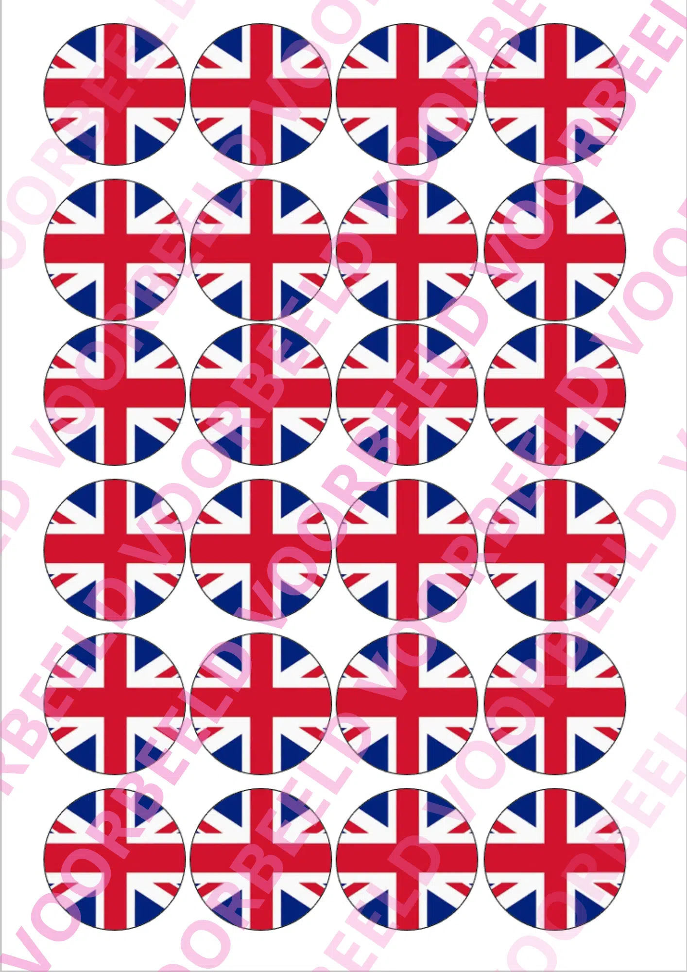 Eetbare cupcakeprint wk engeland – 24 cupcake rondjes bij cake, bake & love 5 Eetbare cupcakeprint wk engeland – 24 cupcake rondjes