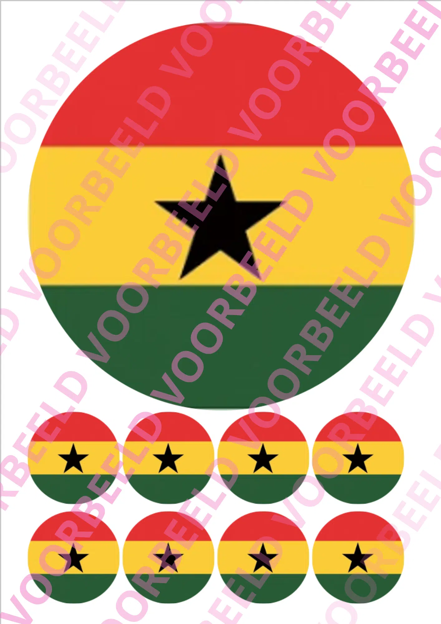 Eetbare taartprint wk ghana – 18 cm rond + 8 cupcake rondjes bij cake, bake & love 5 Eetbare taartprint wk ghana – 18 cm rond + 8 cupcake rondjes