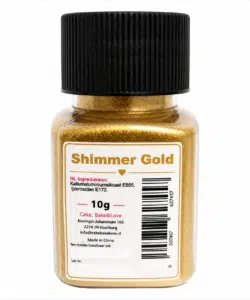Sprinkley dust - shimmer gold 10 gram bij cake, bake & love 11 Sprinkley dust - shimmer gold 10 gram bij cake, bake & love 10