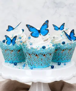 Wafer Paper Butterflies Blue pk/29