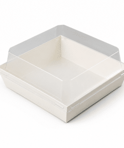 Dessert Box/Bento Box Wit 13,5 x 12,5 x 6,5 cm