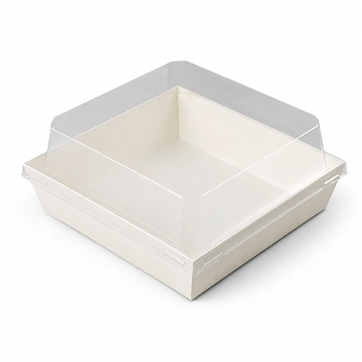 Dessert box/bento box wit 13,5 x 12,5 x 6,5 cm bij cake, bake & love 5 Dessert box/bento box wit 13,5 x 12,5 x 6,5 cm