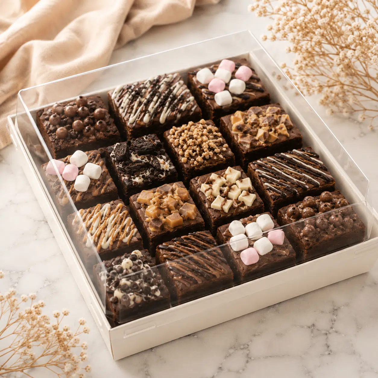 Dessert box/bento box wit 13,5 x 12,5 x 6,5 cm bij cake, bake & love 6 Dessert box/bento box wit 13,5 x 12,5 x 6,5 cm - afbeelding 2