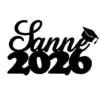Gepersonaliseerde taarttopper 2026 met naam bij cake, bake & love 2 Gepersonaliseerde taarttopper 2026 met naam bij cake, bake & love 1