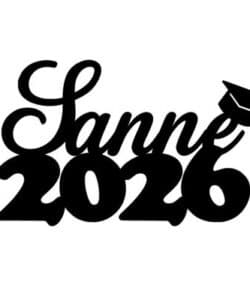 Gepersonaliseerde Taarttopper 2026 met Naam