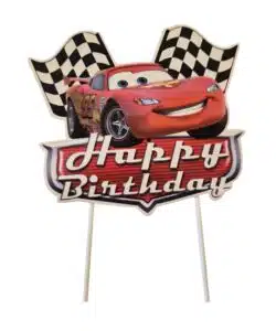 Cars Lightning McQueen Happy Birthday Caketopper