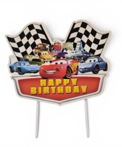 Cars Lightning McQueen & Friends Happy Birthday Caketopper