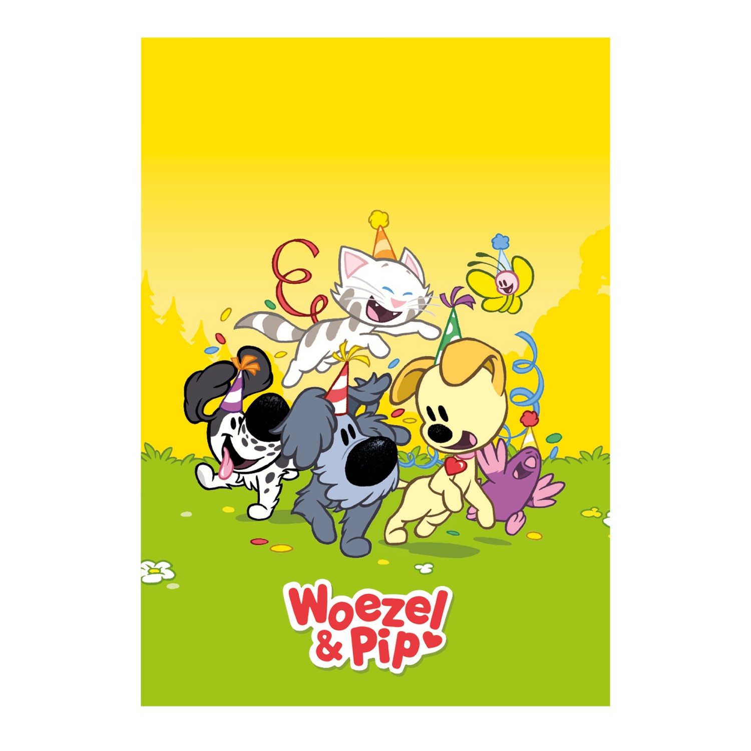 Uitdeelzakjes woezel & pip met stickers pk/8 bij cake, bake & love 6 Uitdeelzakjes woezel & pip met stickers pk/8 - afbeelding 2