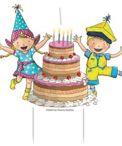 Nieuw binnen bij cake, bake & love 15 Kaarsje fien & teun 15cm