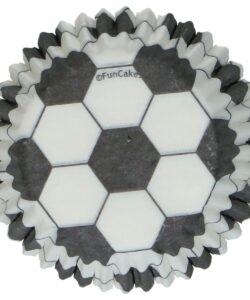 Funcakes mini baking cups voetbal pk/100 bij cake, bake & love 10