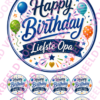 Eetbare taartprint happy birthday liefste opa - 18 cm rond + 8 cupcake rondjes bij cake, bake & love 4 Eetbare taartprint happy birthday liefste opa - 18 cm rond + 8 cupcake rondjes bij cake, bake & love 3